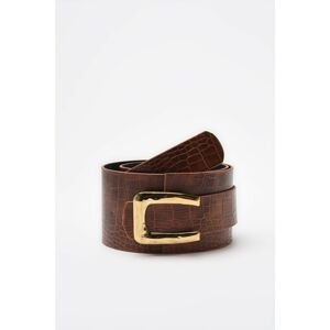 Trendyol Tan Leather Belt