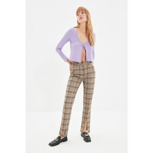 Trendyol Brown Slit Trousers