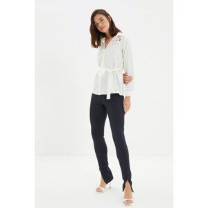 Trendyol White Belted Shirt