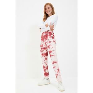 Trendyol Powder Batik Pattern Straight Knitted Slim Sweatpants