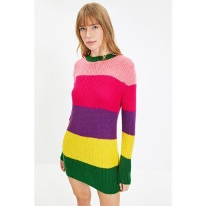 Trendyol Multi Color Color Block Knitwear Sweater