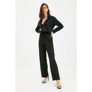 Trendyol Black Wide Leg Trousers