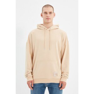 Trendyol Sweatshirt - Beige - Oversize