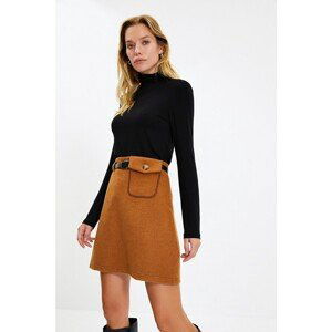 Trendyol Brown Belted Skirt