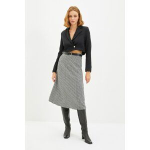 Trendyol Gray Belted Skirt