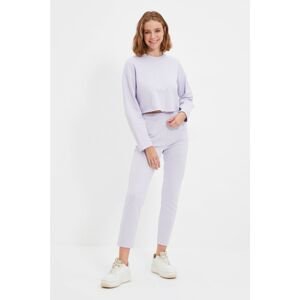 Trendyol White 100% Organic Cotton Basic Jogger Knitted Thin Sweatpants