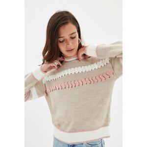Trendyol Stone Knit Detailed Knitwear Sweater
