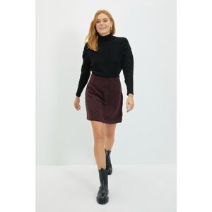 Trendyol Burgundy Straight Skirt