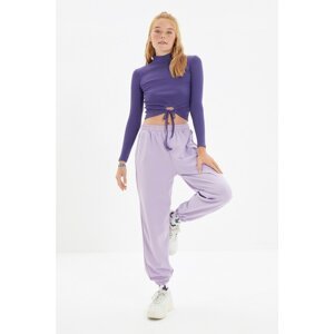 Trendyol Lilac Balloon Jogger Thin Knitted Thin Sweatpants