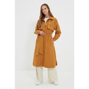 Trendyol Trench Coat - Brown - Basic