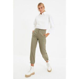 Trendyol Khaki Lacing Detail Trousers