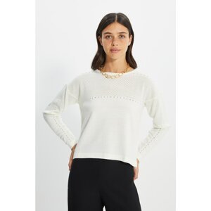 Trendyol Ecru Knitwear Sweater