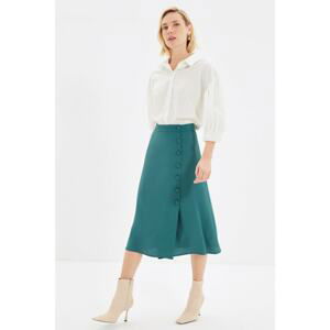 Trendyol Green Button Detailed Skirt