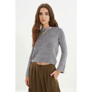 Trendyol Lilac Crew Neck Knitwear Sweater