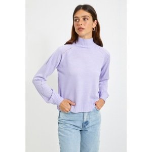 Trendyol Lilac High Collar Knitwear Sweater