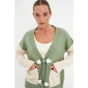 Trendyol Mint Pocket Detailed Knitwear Cardigan