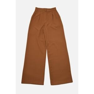 Trendyol Pants - Brown - Wide leg