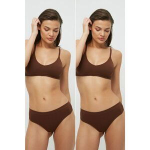 Trendyol Briefs - Brown - Pack 2