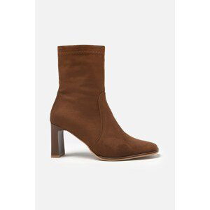 Trendyol Taba Suede Women's Boots & Booties