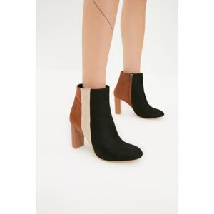 Trendyol Black Suede Women's Boots & Booties