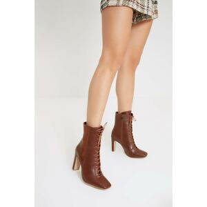 Trendyol Ankle Boots - Brown - Block