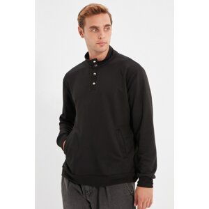 Trendyol Black Men's Regular Fit Sweatshirt