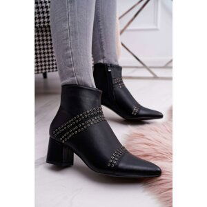 Women's Boots On High Heel Black Primma