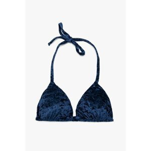 Koton Women's Navy Blue Bikini Top