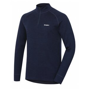 Men's merino sweatshirt Aron Zip M navy