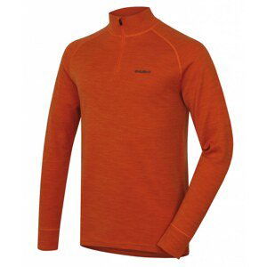 Men's merino sweatshirt Aron Zip M brick