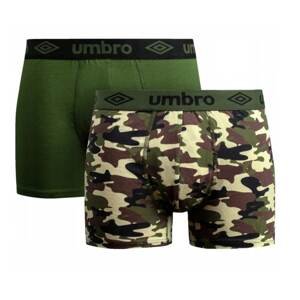 2PACK men's boxers Umbro green (UMUM0345 B)