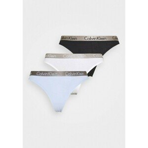 3PACK women's thong Calvin Klein multicolor (QD3560E-W4Y)