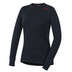Women's merino sweatshirt Aron L black-blue
