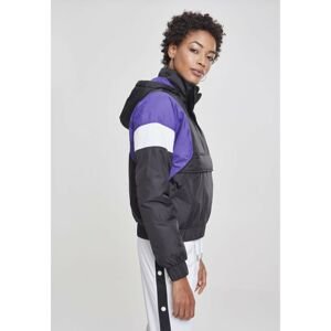 Ladies 3-Tone Padded Pull Over Jacket black/ultraviolet/white