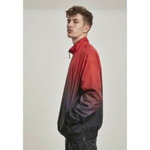 Gradient Pull Over Jacket blk/red