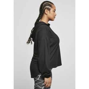 Women's Oversized Modal Terry Terry Hoodie Black