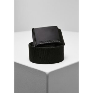 Colorful canvas belt with buckle black