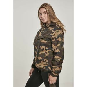 Ladies Camo Pull Over Jacket woodcamo