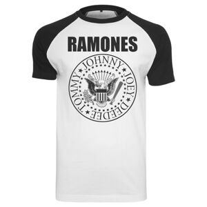 Ramones Circle Raglan Tee wht/blk