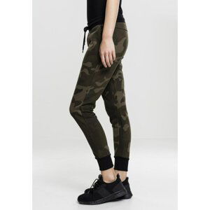 Ladies Camo Terry Pants olive camo/blk