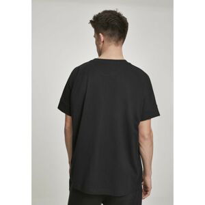 Oversize Cut On Sleeve Tee black