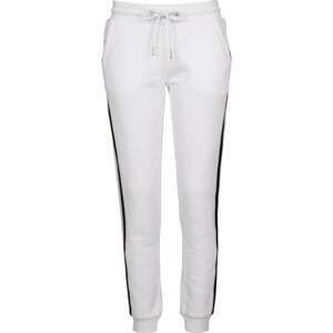 Ladies College Contrast Sweatpants white/black/white