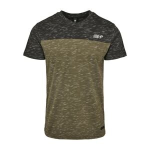 Color Block Tech Tee marled olive