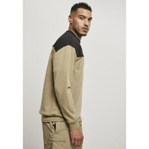 Top Block Crewneck Khaki/Black