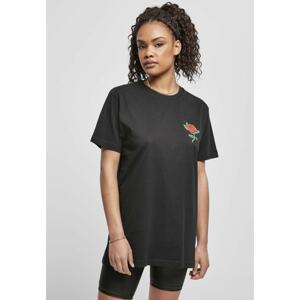 Ladies Rose Tee Black