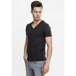 V-Neck Pocket Tee black