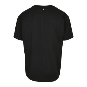 Curved Oversized Organic Cotton T-Shirt, 2 Pack Black+Black