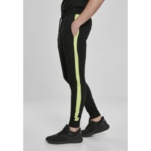 Neon Striped Sweatpants Black/electriclime