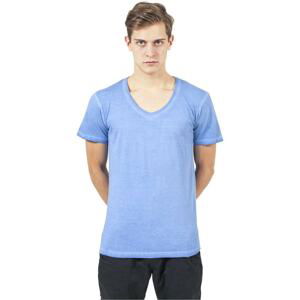 Spray Dye V-Neck Tee skyblue