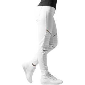 Ladies Stretch Biker Pants white